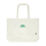 [Tripshop] TRIP SHOP LOGO ECO BAG- Casual daily plain fabric tote bag canvas beige bag - Made in Korea